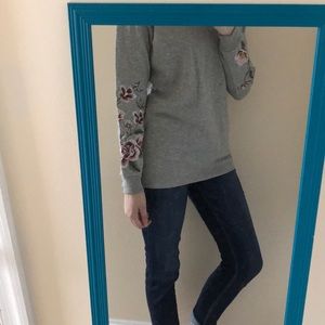 XS Francescas Fleece Sweatshirt with Embroidery